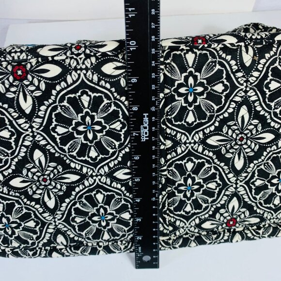 Vera Bradley Floral Grand Weekender Travel Bag Retro Stripes Adjustable Strap - Picture 9 of 16